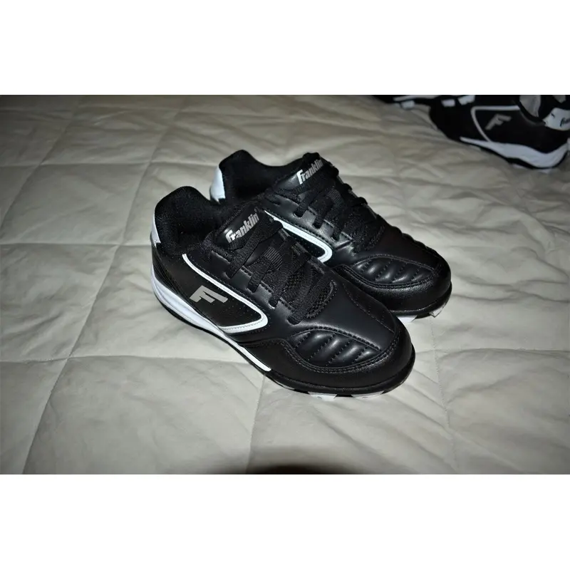 NEW - Franklin Youth Baseball Cleats, Black, Youth Size 11Y