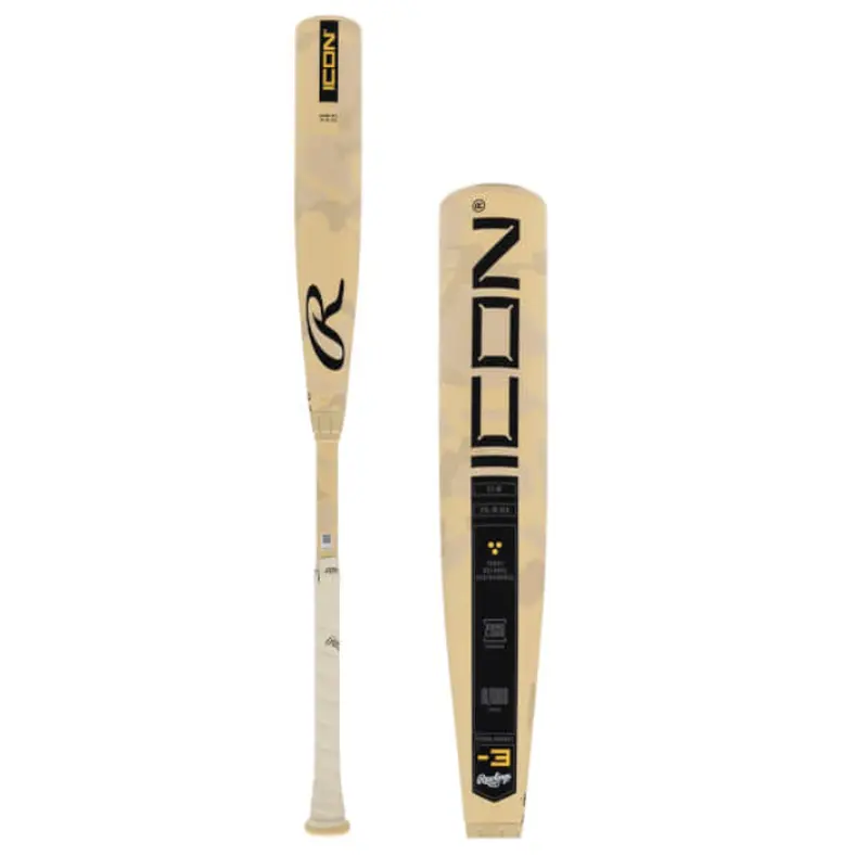 2025 Rawlings Icon BBCOR Certified Bat (-3) Composite 30 oz 33" (New)