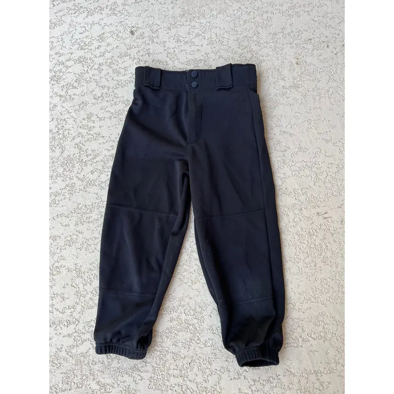 Black Youth Men's Used Small Rawlings Softball Game Pants A R3 S3 L2