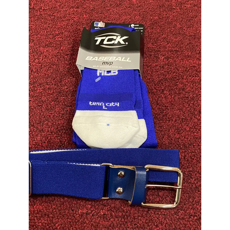 TCK Baseball Socks & Belt Combo Item#BTCO