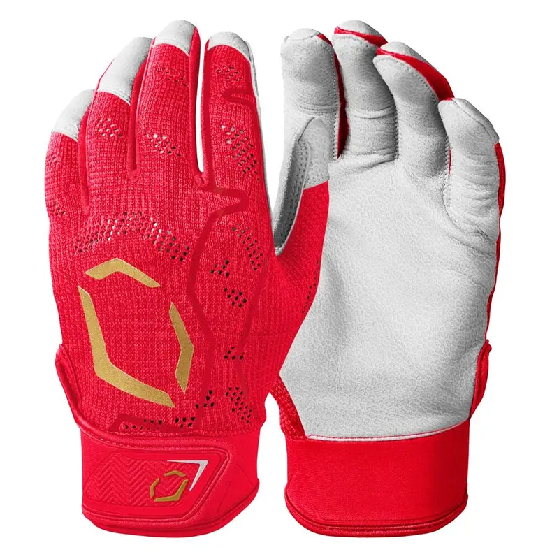 EvoShield Pro-SRZ Scarlet 2XL Men's Baseball Batting Gloves -WB57118042XL