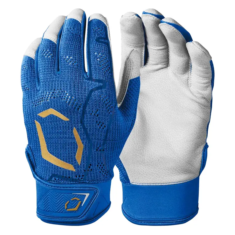 EvoShield Pro-SRZ ROYAL 2XL Men's Baseball Batting Gloves -WB57118032XL