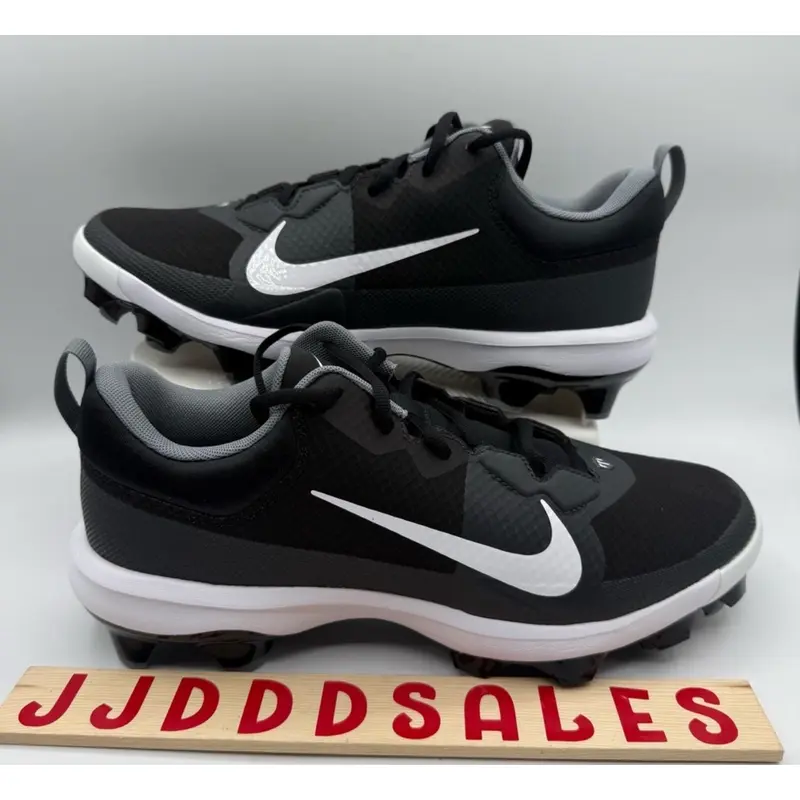 Nike Force Trout 9 Pro MCS Baseball Cleats Black White FB2908-001 Mens Sz 10  New