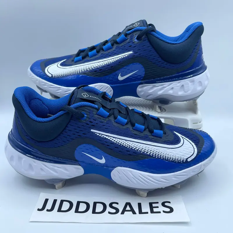 Nike Alpha Huarache Elite 4 Blue White Baseball Cleats DR6851-414 Mens Sz 7 NEW.