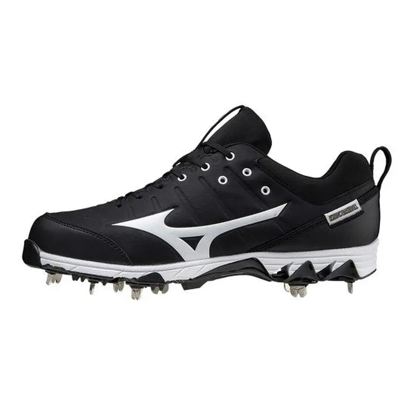 Black Men's Size M 12.0 (W 13.0) Adult Mizuno Low Top Metal (New)