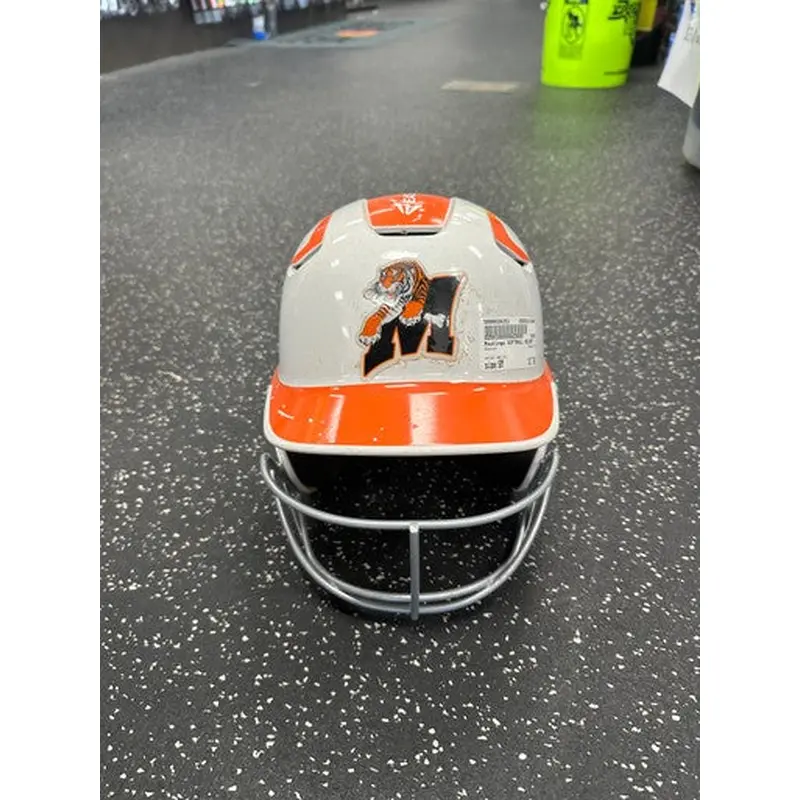 Used Easton SR Batting Helmet w/Mask White SM 11849-S000028153