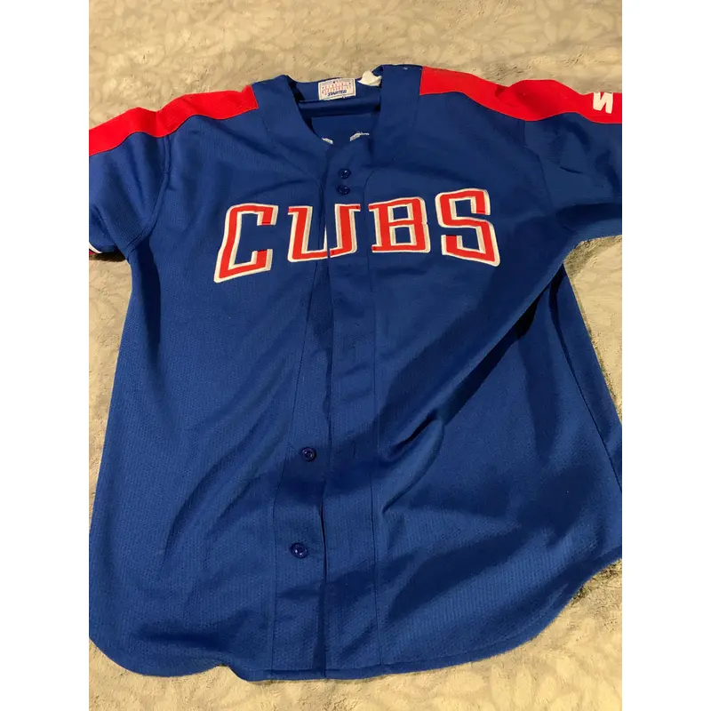 (Used) Chicago Cubs Wood # 34 Baseball Jersey