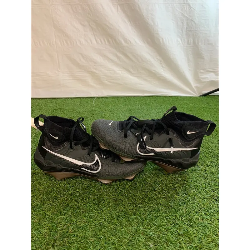 Black Men's Size M 8.5 (W 9.5) Nike Alpha Huarache NXT Footwear Metal (Used)