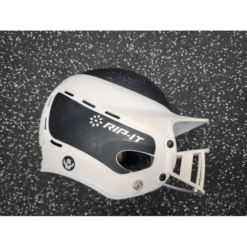 Used RIP-IT VISION PRO Batting Helmet w/Mask White M/L 11849-S000026098