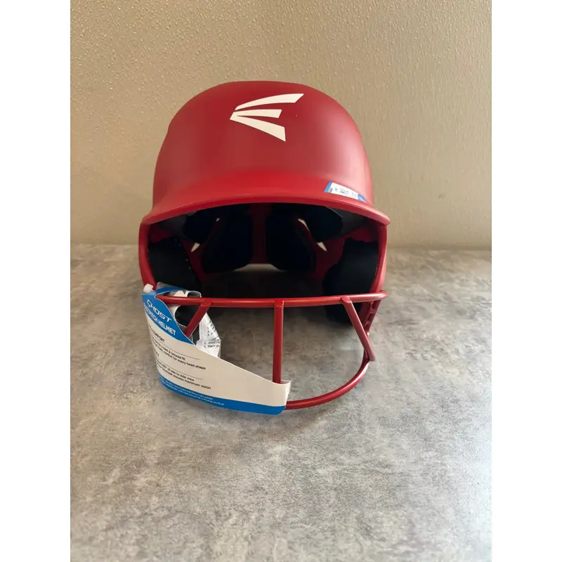 Easton Ghost Softball Helmet: Red