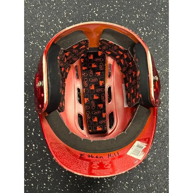 Used Rawlings R16 Batting Helmet No Mask Red SM 11849-S000027096