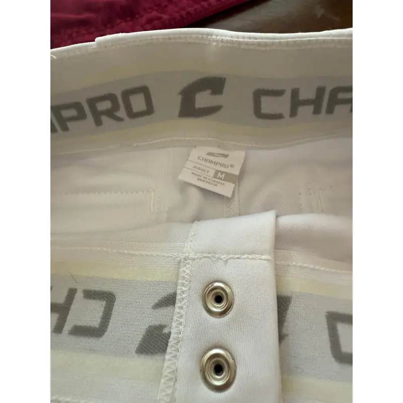 Three Used White Mens Medium Knicker Champro Pants