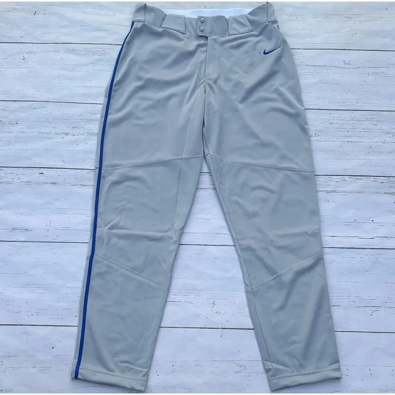 Nike Vapor Select Baseball Pants Gray Royal Blue Mens Size XL BQ5489-055