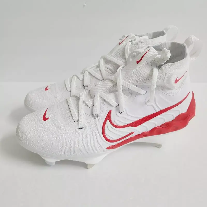 Nike Alpha Huarache NXT Baseball Cleats DJ6517-104 Size 8 White Red