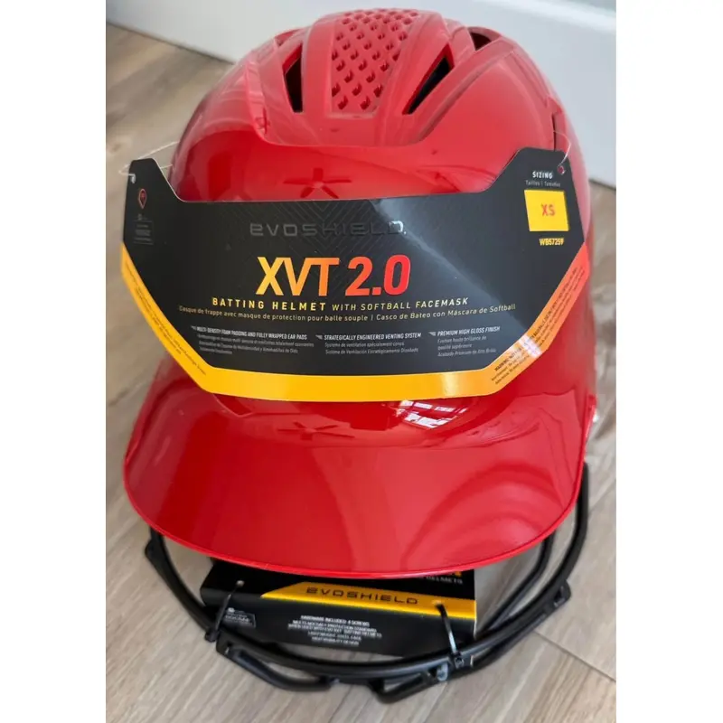 Evoshield XVT 2.0 BATTING HELMET WITH FACEMASK size XS