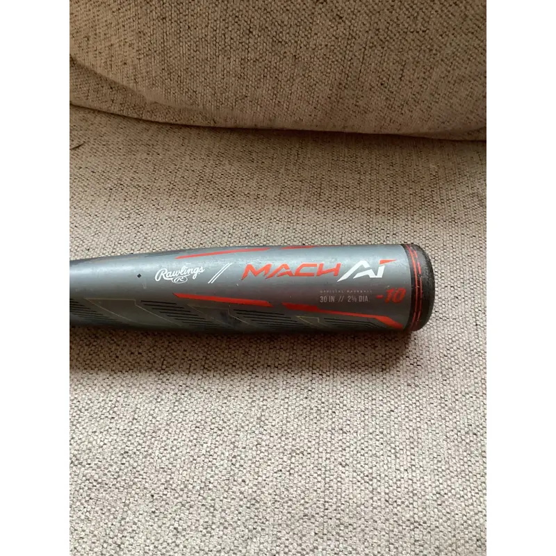 2024 Rawlings Mach AI Alloy USABat Certified Bat (-10) Alloy 20 oz 30" (Used)