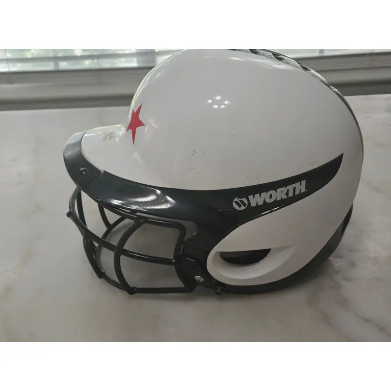 Used 6 3/4, Youth Worth Baseball Helmet - Safe & Stylish for Batters
