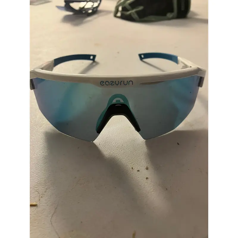 Easy run baseball sunglasses white and blue