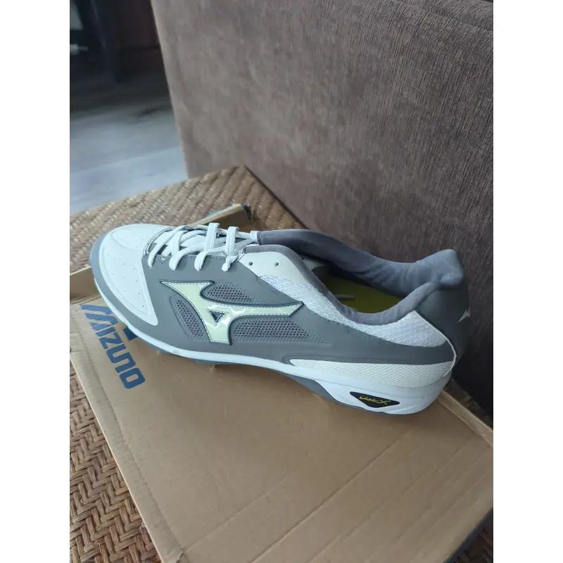 Gray Men's Size 13.0 (W 14.0) Adult Mizuno Low Top Metal (New)
