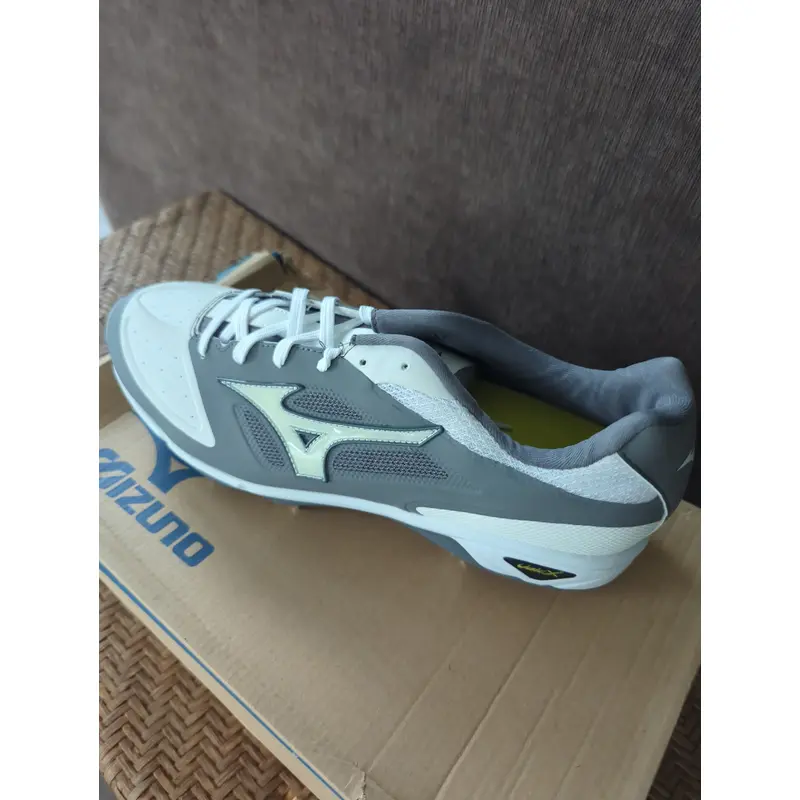 Gray Men's Size M 9.0 (W 10.0) Adult Mizuno Low Top Metal (New)