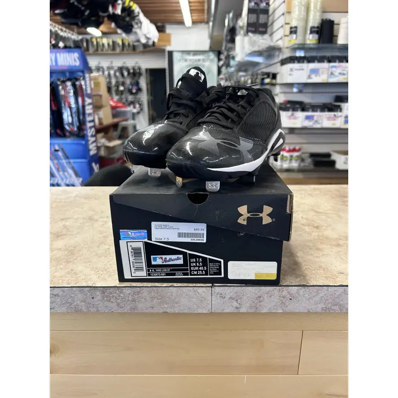 Black New Size 7.5 (Women's 8.5) Under Armour Metal