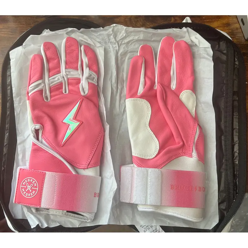 BRUCE BOLT Meg Rem long cuff adult large batting gloves
