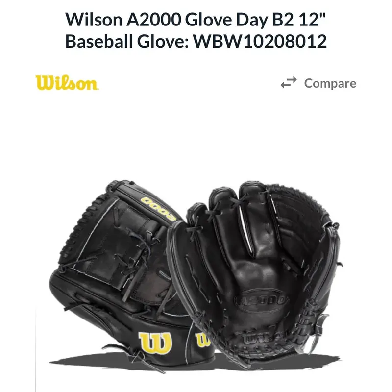 New Wilson Left Hand Throw Pitcher's A2000 Baseball Glove 12"