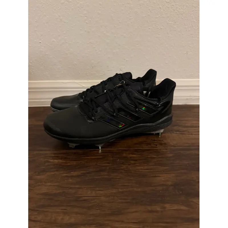 Adidas Adizero Afterburner 8 Black Metal Cleats Size 14 GX2806