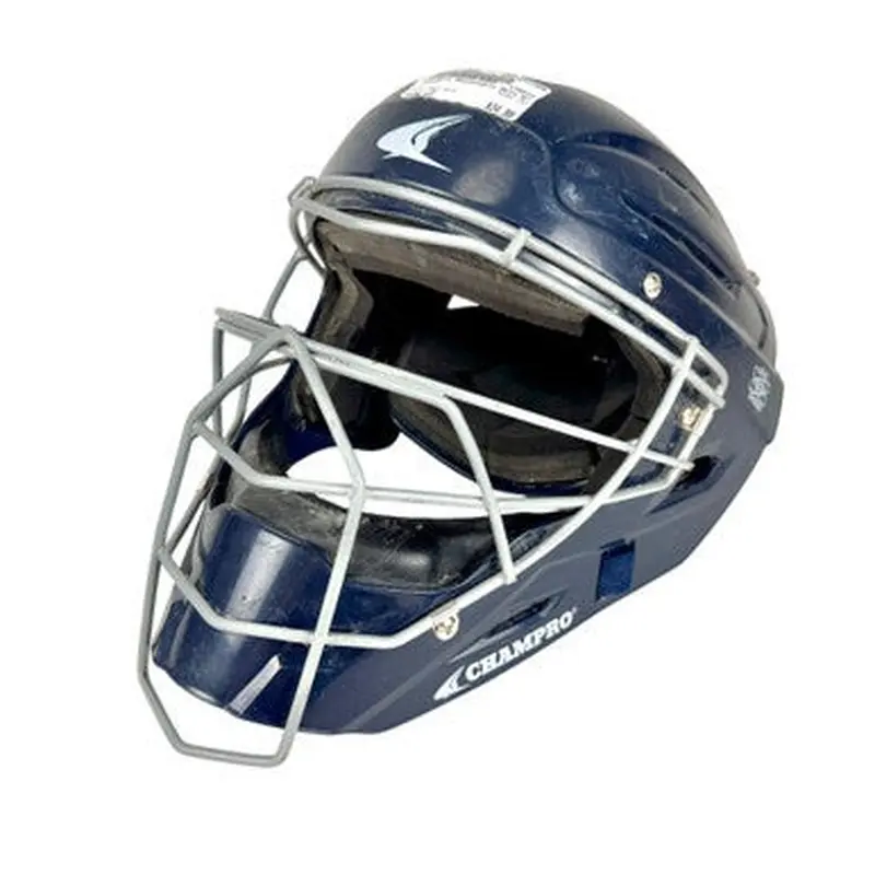 Used Champro CM7 Catchers Helmet w/Mask Navy Blue 7- 7.5 11506-S000272056