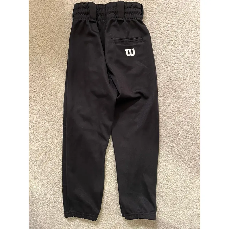 Wilson Youth Black X-Small T-Ball baseball pants elastic Bottoms