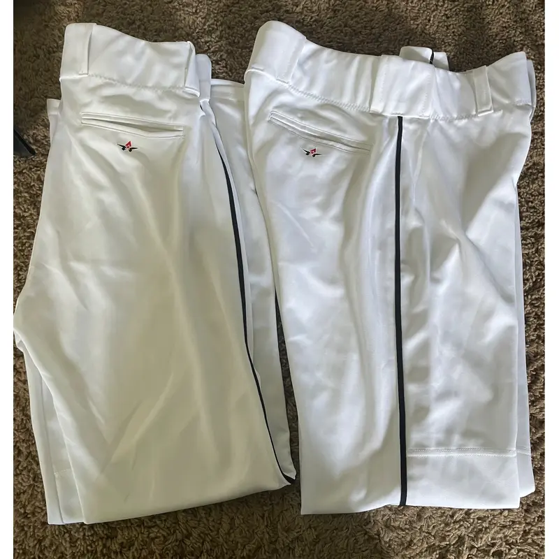 Alleson White /Black piping Adult Large Baseball Pants