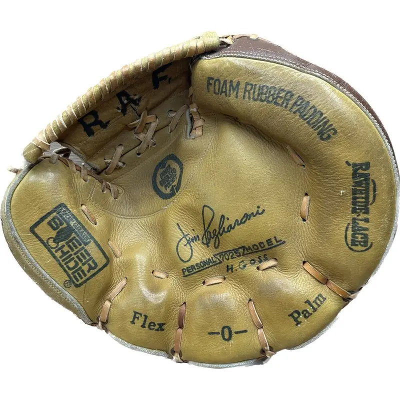 Pro Sports 7025 Catchers Mitt Glove Steer Hide Flex Palm Jim Pagliaroni Vintage