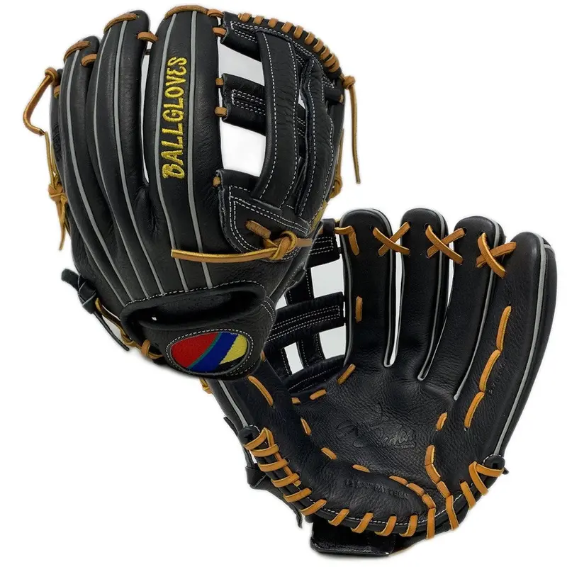 H8B-RightHandThrow Ballgloves Vivid Series 12.75 Inch H Web Black Tumble Right H