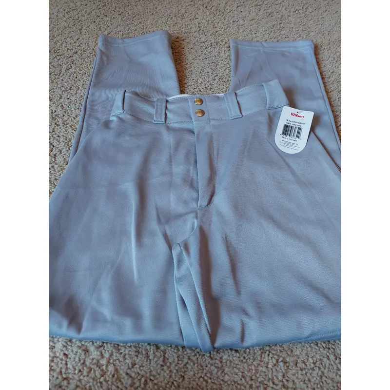 Mens Small Wilson baseball Pants gray