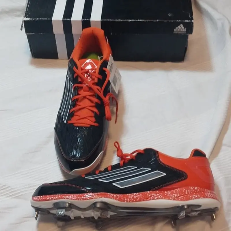 NWT ADIDAS POWER ALLEY 2 LOW TOP BASEBALL CLEATS MENS 15M METAL SPIKES SHOES