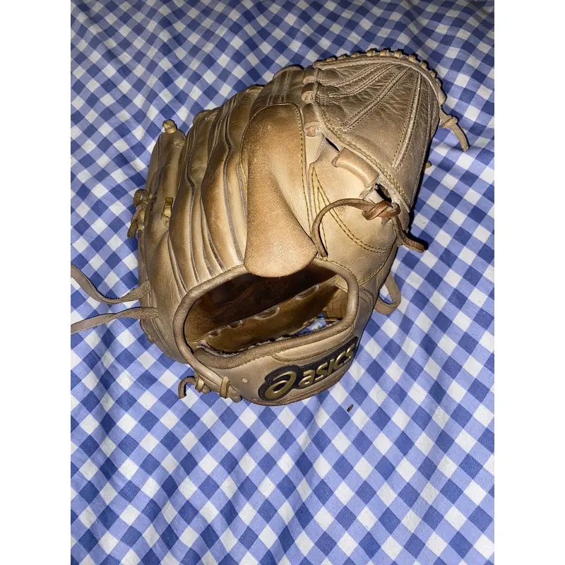 *FROM JAPAN**RARE* USED ASICS GOLD STAGE PITCHERS GLOVE