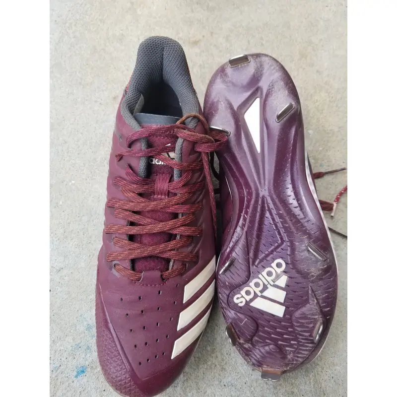 Used Youth Men's Size 7.0 (Women's 8.0) Metal Adidas Low Cut