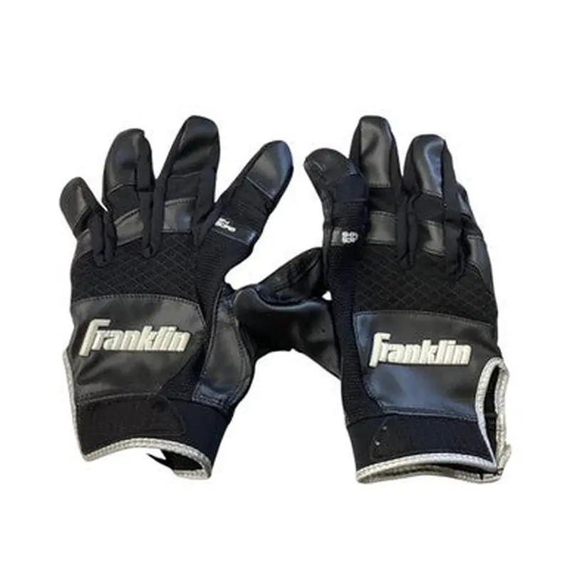 Used Franklin BB/SB Batting Gloves Black LG 11760-S000080832