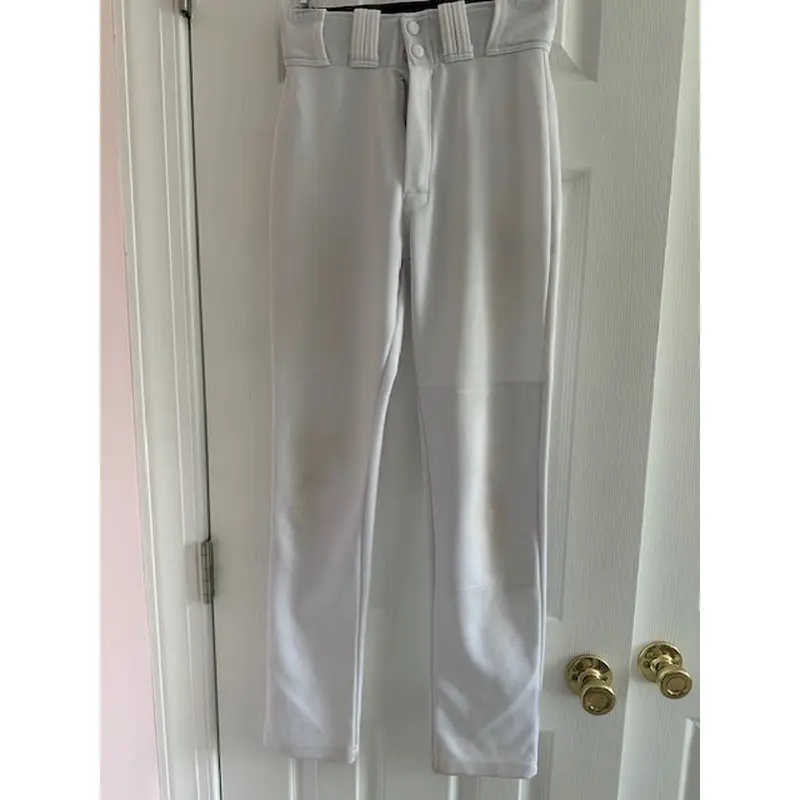 White Used XS Adult Men's Easton Game Pants