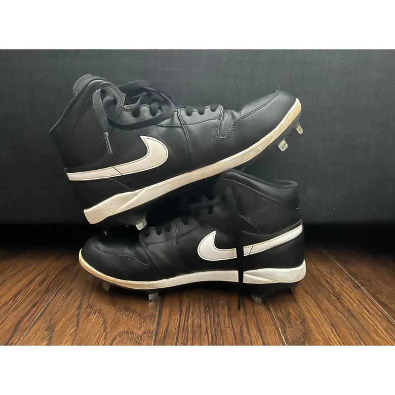 Black Used Men's High Top Metal Air Jordan