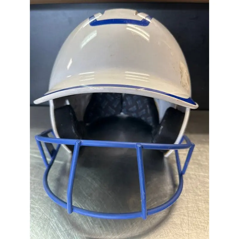Used Champro HELMET Batting Helmet w/Mask White LG 11868-S000064806