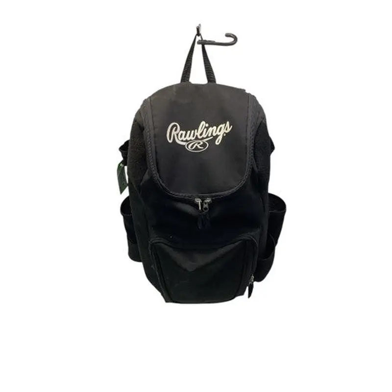Used Rawlings 2 BAT BACK PACK BB/SB Player Backpack Black 11347-S000244805