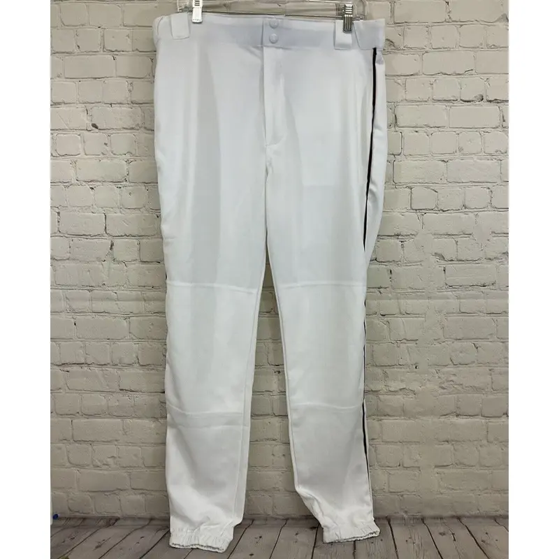 Russell Athletic Adult Unisex 236DBMK Size L White Maroon Baseball Pants New