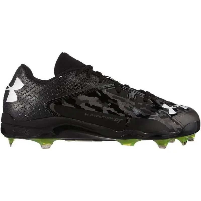 Under Armour Deception Low DT Metal Baseball Cleats Black - Size 10.5 - MAP $100