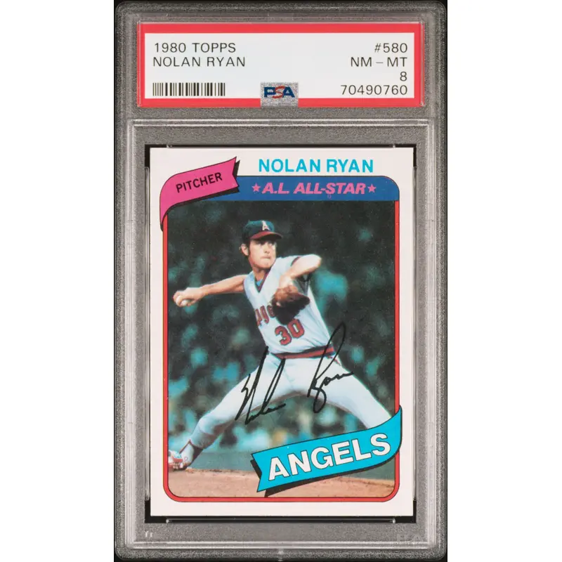 Nolan Ryan 1980 Topps #580 PSA 8 Nm-Mint