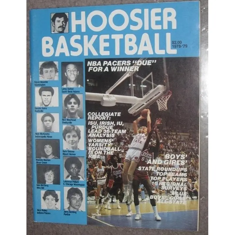1978-79 HOOSIER BASKETBALL MAGAZINE, LARRY BIRD COVER