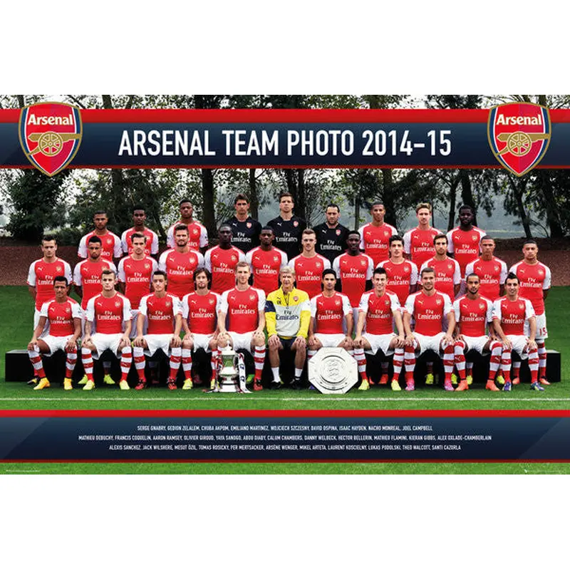 Arsenal FC Official Team Portrait 2014/15 Soccer Poster - GB Eye (UK)