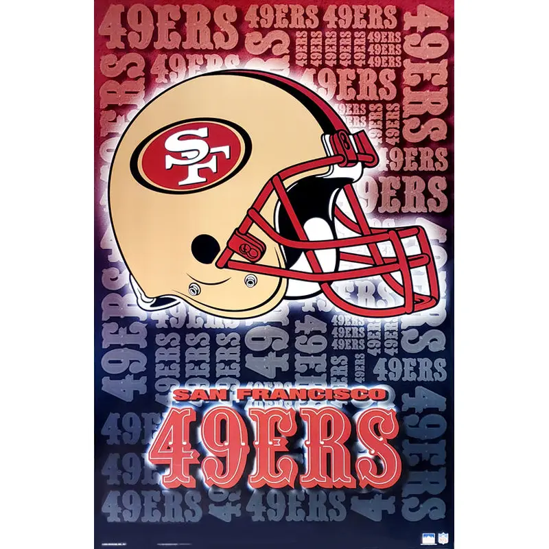 San Francisco 49ers Official NFL Football Team Logo Poster - Starline Inc.