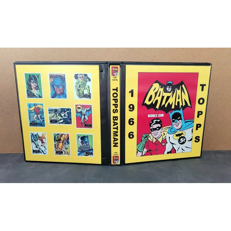 1966 Topps Batman Cards Custom Made Album Binder Inserts 3 Sizes - 3527