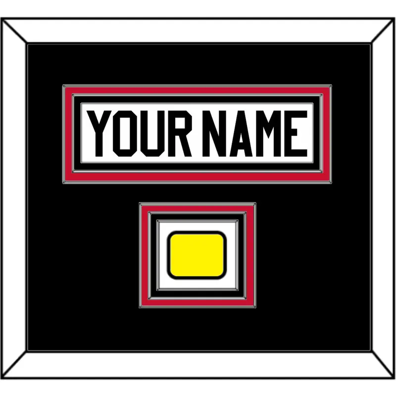 Chicago Nameplate & Logo Jersey Patch - Road White (2007-2017) - Triple Mat 3